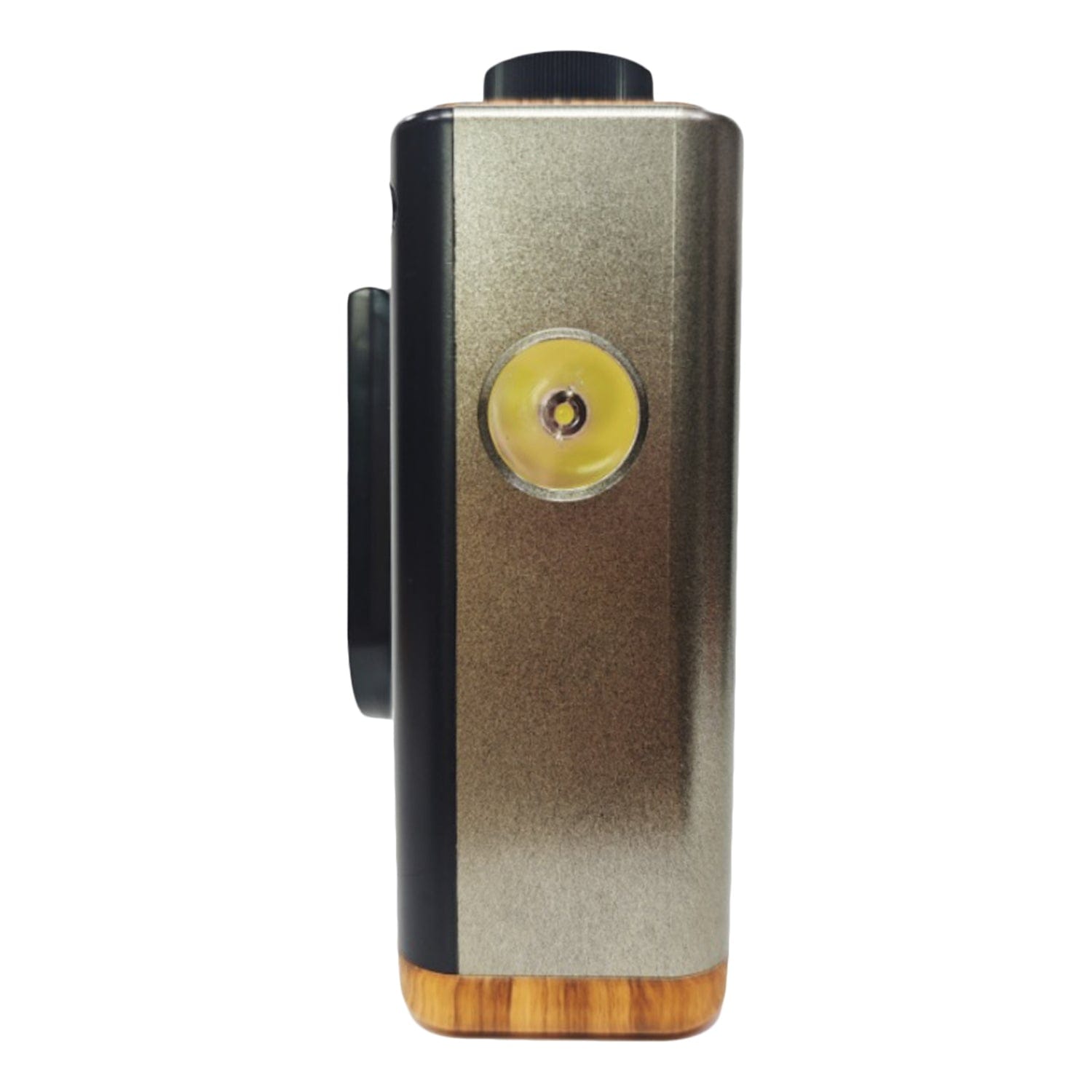 QFX Retro-Style Portable AM/FM/Shortwave Radio with Bluetooth, Flashlight, and Party Light, Brown, Retro-1937