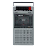 QFX Retro-40 Shoebox-Style Cassette Tape Player/Recorder with Bluetooth and USB Playback