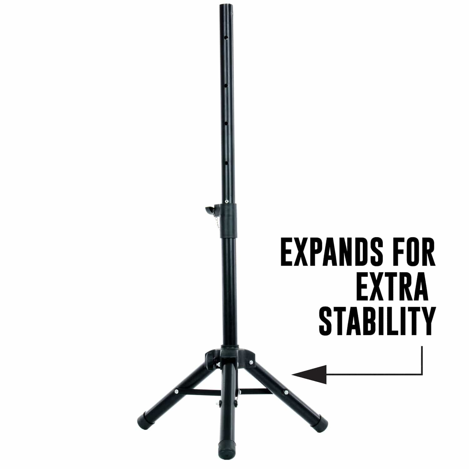 QFX S-14 Universal Adjustable PA Speaker Tripod Stand, 54 In.