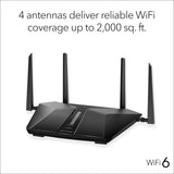Netgear RAX50 Nighthawk AX6/6-Stream AX5400 WiFi 6 Router - Certified Refurbished