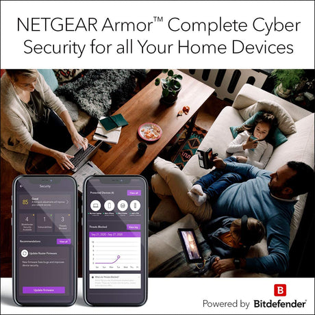 Netgear RAX50 Nighthawk AX6/6-Stream AX5400 WiFi 6 Router - Certified Refurbished