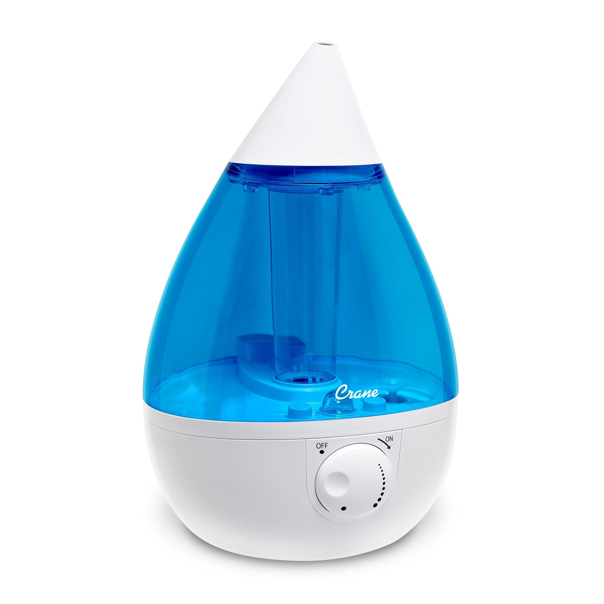 Crane EE-5301 Drop Ultrasonic Cool Mist 1 Gallon Humidifier Blue & White - Certified Refurbished