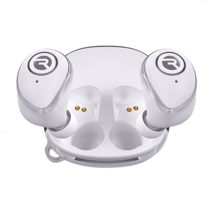 Raycon E50 Wireless Earbuds Headphones + Case Rose White- Certified Refurbished