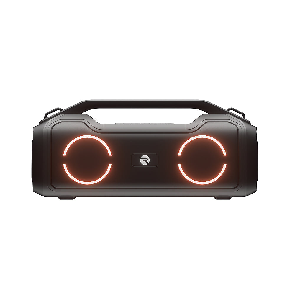 Raycon RBS951-21E-BLA 40W Portable Wireless Bluetooth Rechargeable Boombox Speaker with LED Lights Black