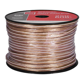 RCA 16-Gauge Speaker Wire, Clear, 250 Ft.