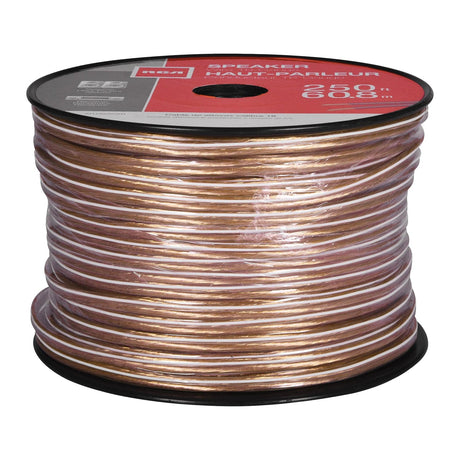 RCA 16-Gauge Speaker Wire, Clear, 250 Ft.