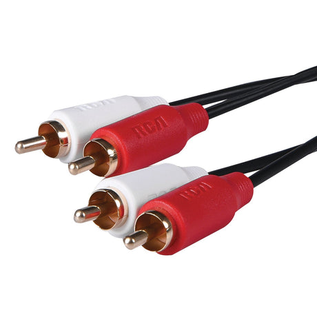 RCA Color-Coded Stereo Audio Cable with RCA-Type Connectors, 6 Ft.
