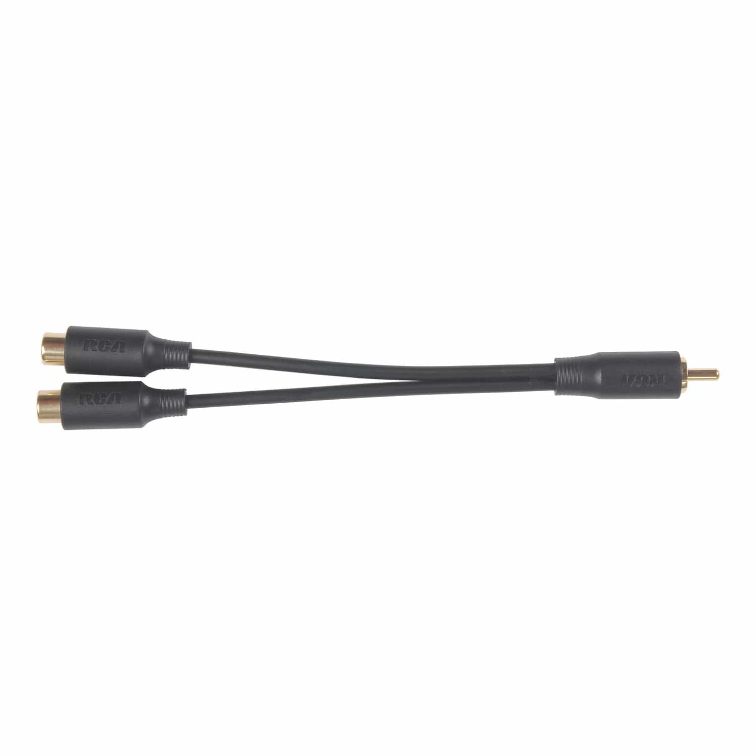 RCA 1 Male to 2 Females RCA Y-Adapter