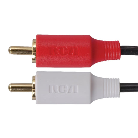 RCA Color-Coded Stereo Audio Cable with RCA-Type Connectors, 10 Ft.