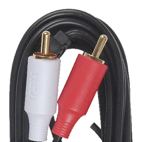 RCA Color-Coded Stereo Audio Cable with RCA-Type Connectors, 10 Ft.