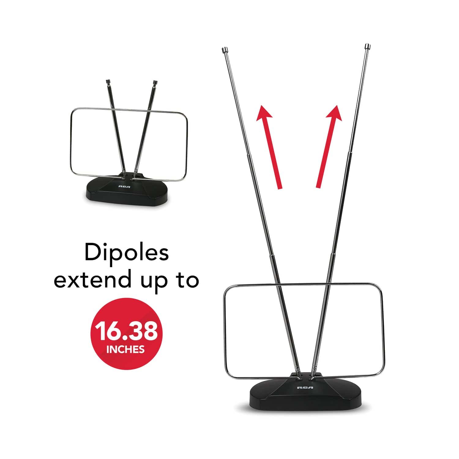 RCA Indoor FM and HDTV Antenna