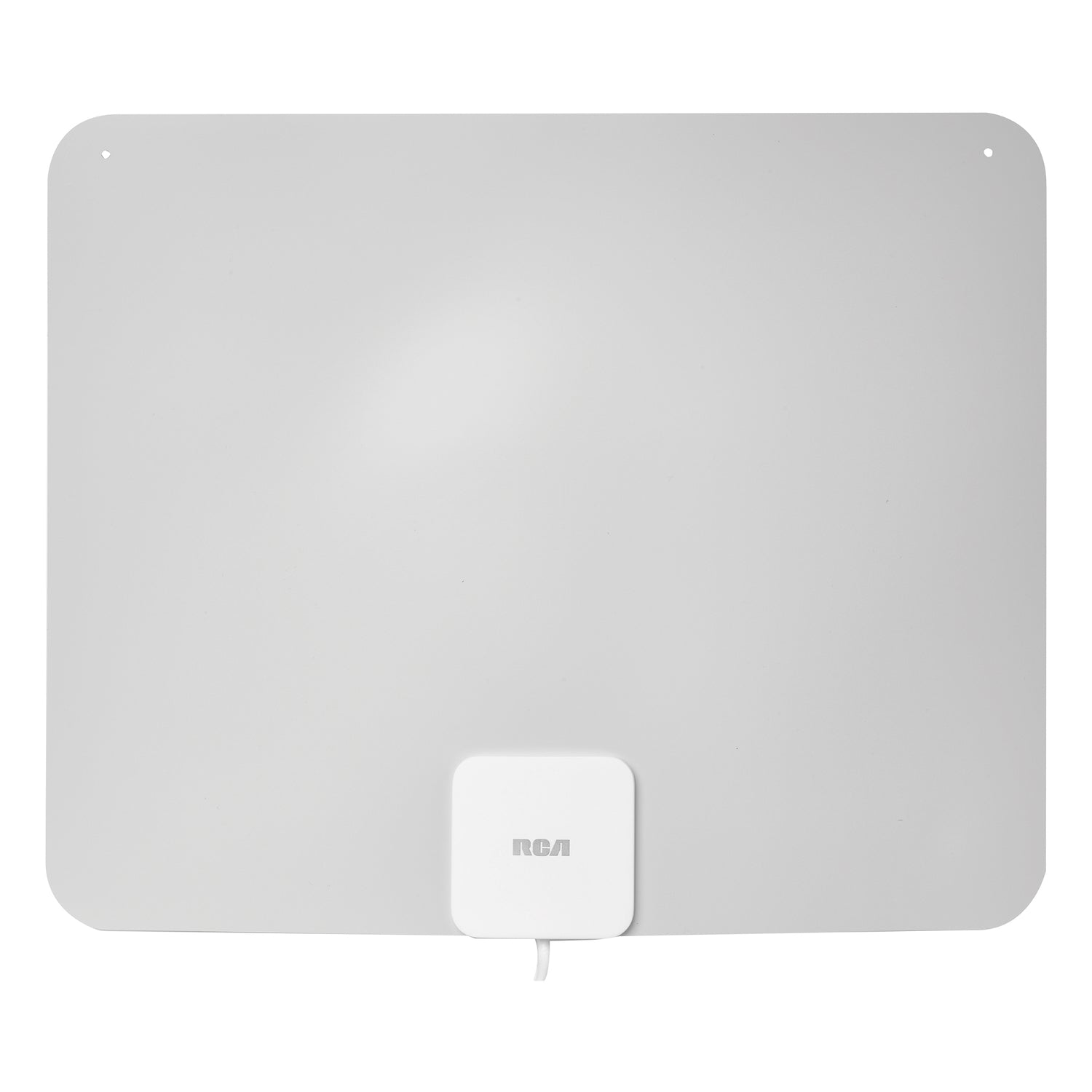 RCA Amplified Indoor Flat HDTV Multi-Directional Antenna up to 65-Mile Range, Black/White