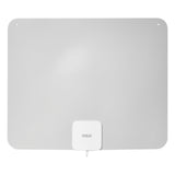 RCA Amplified Indoor Flat HDTV Multi-Directional Antenna up to 65-Mile Range, Black/White