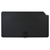 RCA Ultra-Thin XL Amplified Indoor Flat HDTV Multi-Directional Antenna with up to 65+ Mile Range, Black/White