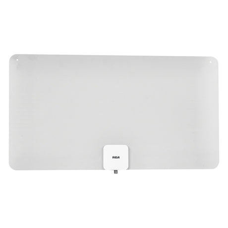 RCA Ultra-Thin XL Amplified Indoor Flat HDTV Multi-Directional Antenna with up to 65+ Mile Range, Black/White