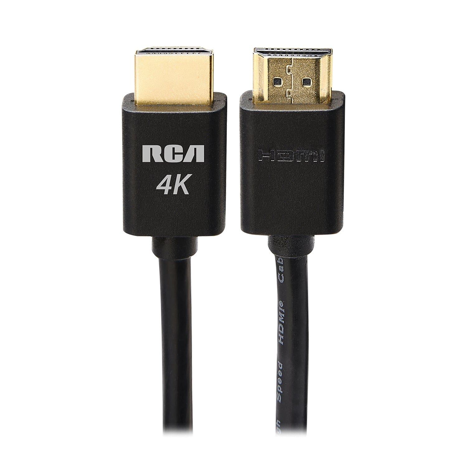 RCA Digital Plus High Speed HDMI Cable with Ethernet, Black, 6 Ft.