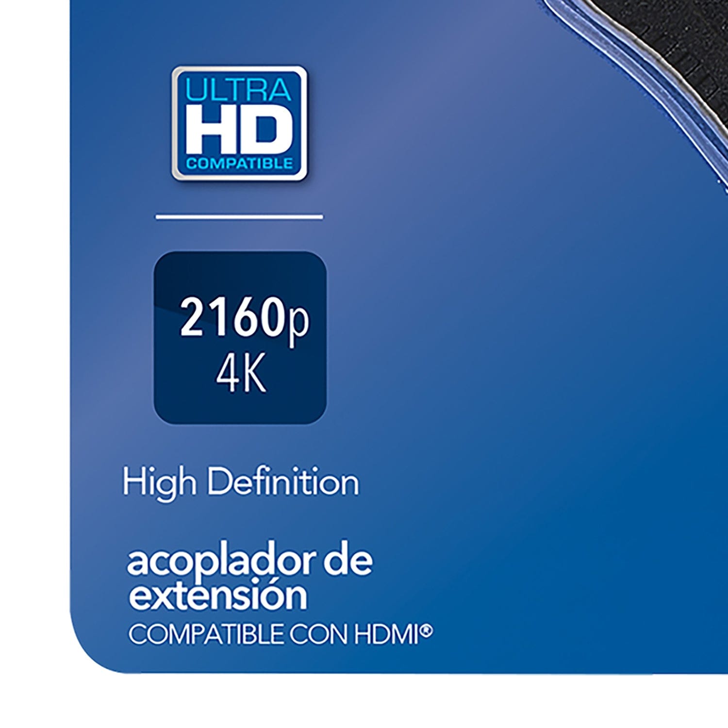 RCA HDMI Female/Female Inline Coupler, 4K at 2160p, DHDHE1V, Black
