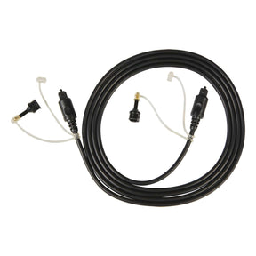 RCA Digital Optical Cable with Two 3.5-mm Adapters, 6 Ft., Black