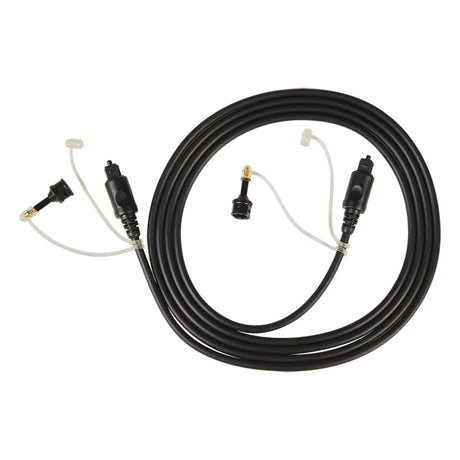 RCA Digital Optical Cable with Two 3.5-mm Adapters, 6 Ft., Black