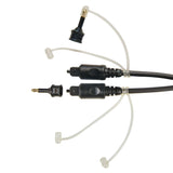 RCA Digital Optical Cable with Two 3.5-mm Adapters, 6 Ft., Black