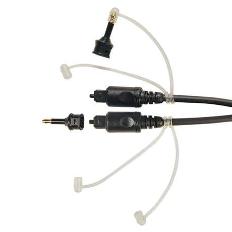 RCA Digital Optical Cable with Two 3.5-mm Adapters, 6 Ft., Black