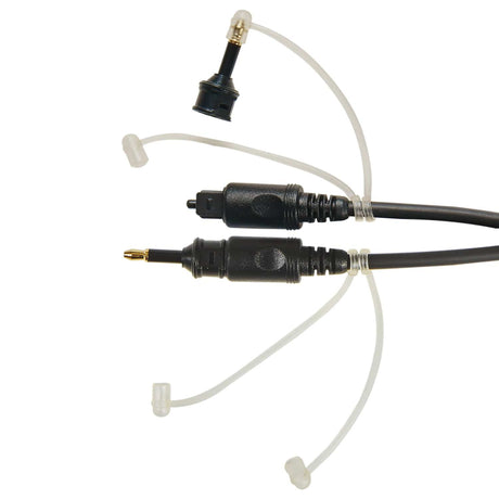 RCA Digital Optical Cable with Two 3.5-mm Adapters, 6 Ft., Black