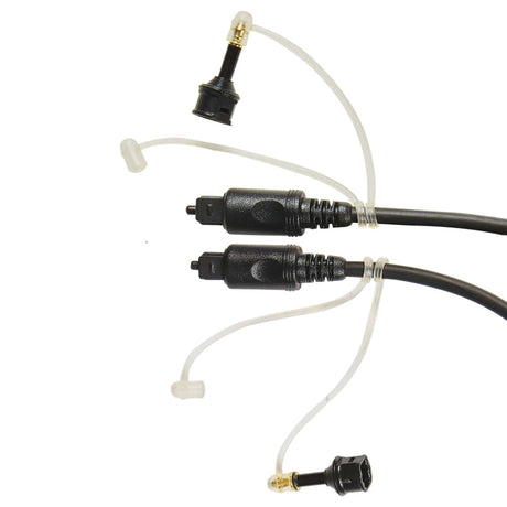 RCA Digital Optical Cable with Two 3.5-mm Adapters, 6 Ft., Black