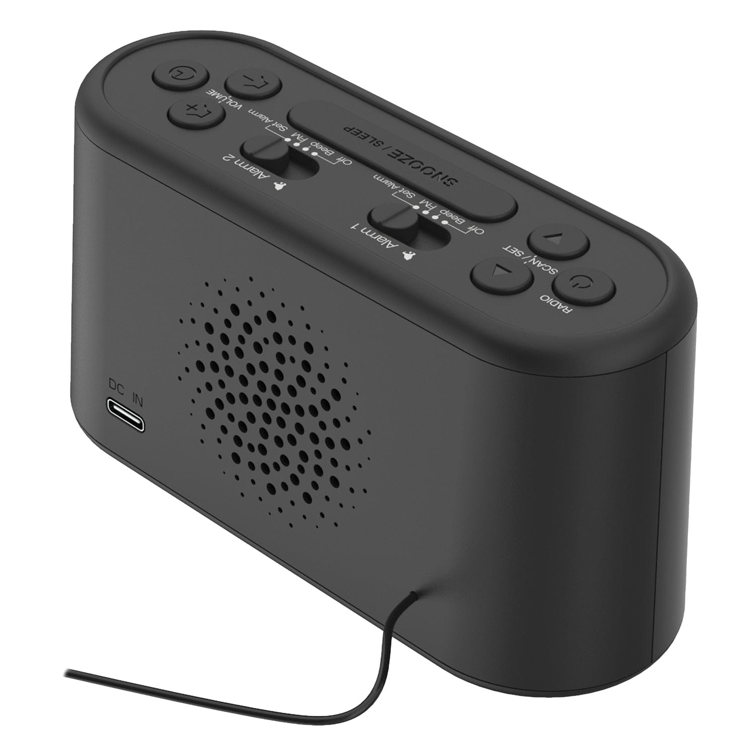 RCA Digital FM Radio Alarm Clock with Large Numbers and Battery Backup, RC551