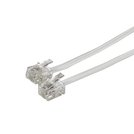 RCA Rounded Phone Line Cord, 7 Ft., White