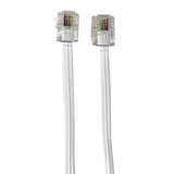 RCA Rounded Phone Line Cord, 7 Ft., White