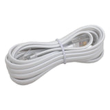 RCA Rounded Phone Line Cord, 7 Ft., White