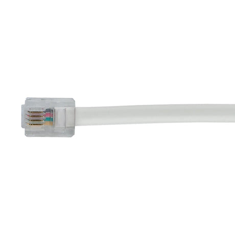 RCA Rounded Phone Line Cord, 7 Ft., White