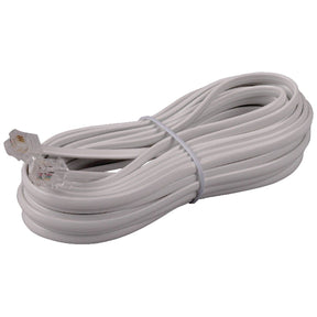 RCA Ultra-Thin Phone Line Cord, 25 Ft., White