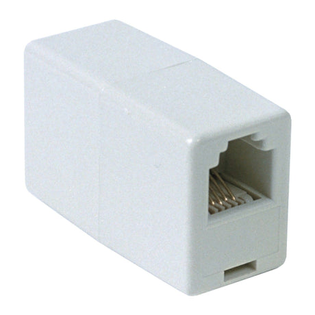 RCA In-Line Phone Cord Coupler, White