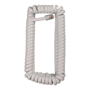 RCA Standard Handset Coil Cord, 12 Ft., White