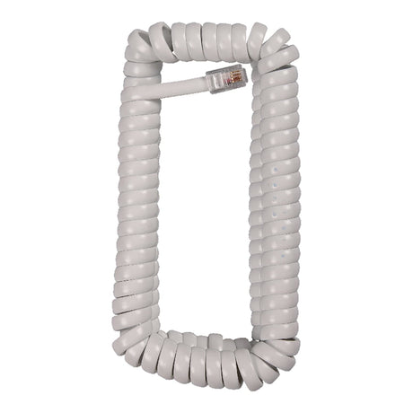 RCA Standard Handset Coil Cord, 12 Ft., White