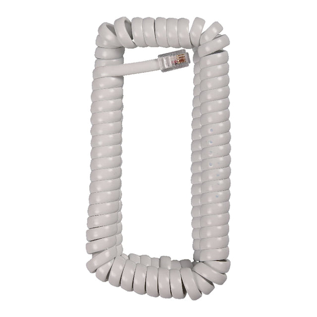RCA Standard Handset Coil Cord, 12 Ft., White