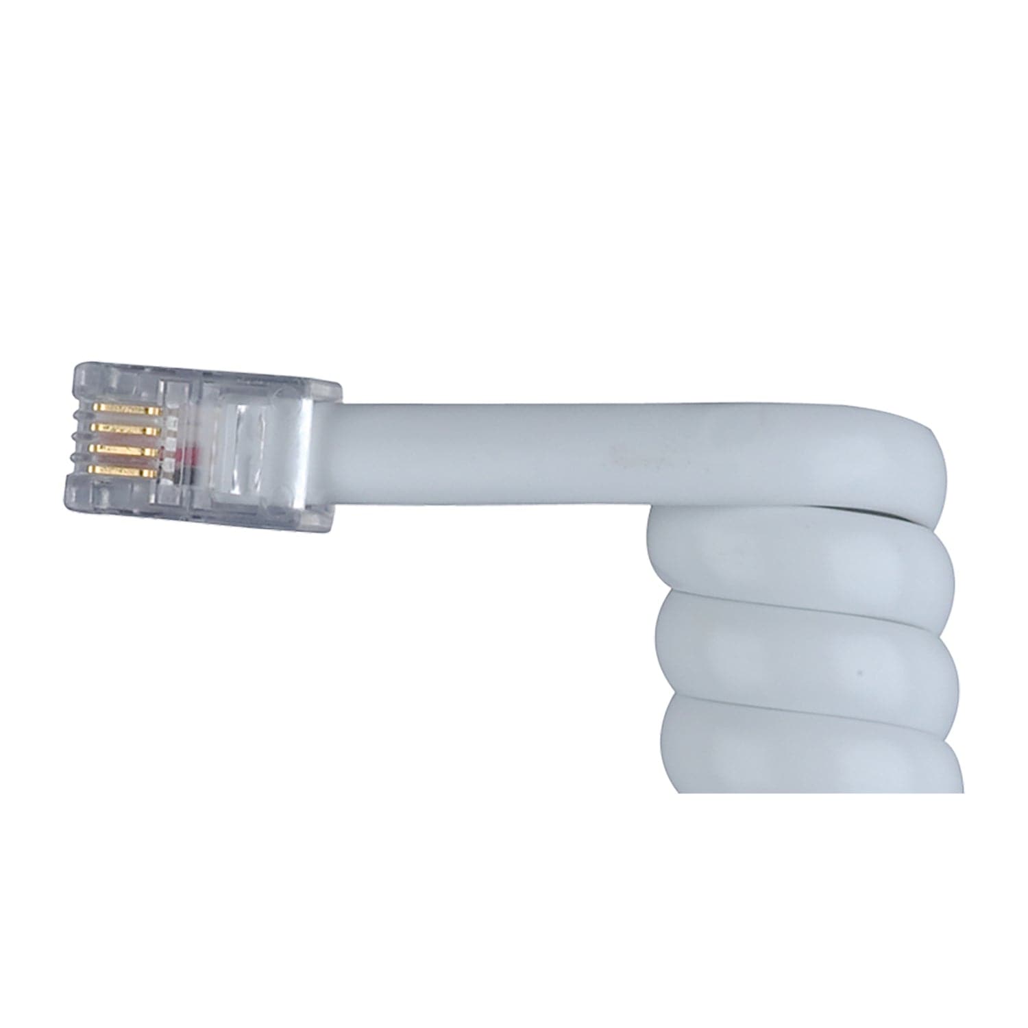 RCA Standard Handset Coil Cord, 12 Ft., White