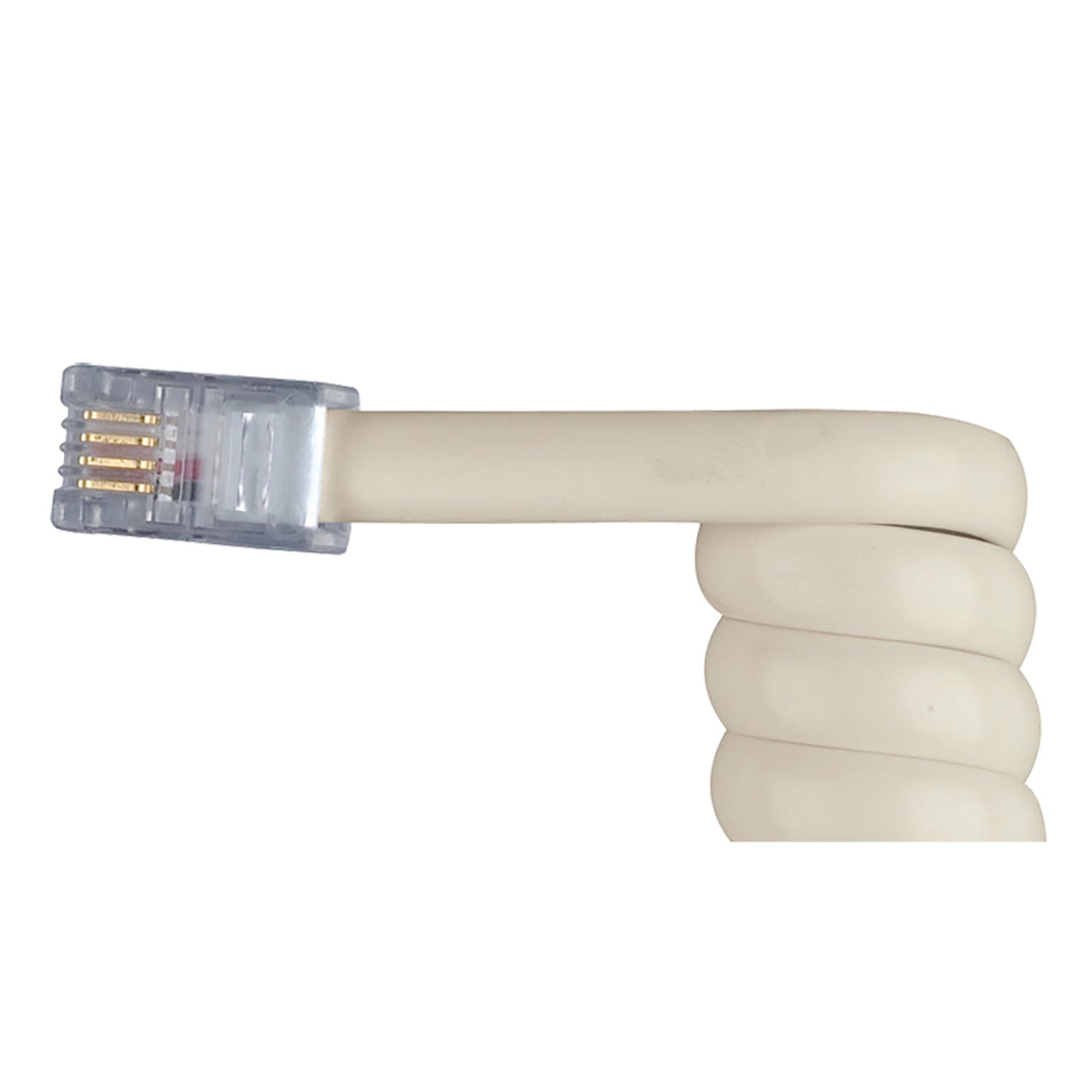 RCA Standard Handset Coil Cord, 25 Ft., Almond