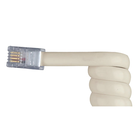 RCA Standard Handset Coil Cord, 25 Ft., Almond