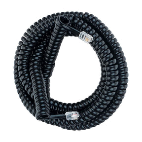 RCA Standard Handset Coil Cord, 25 Ft., Black