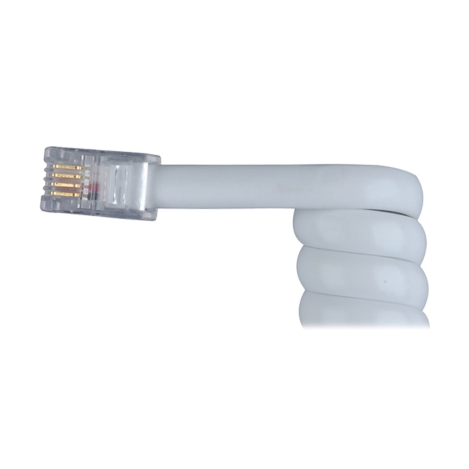 RCA Standard Handset Coil Cord, 25 Ft., White