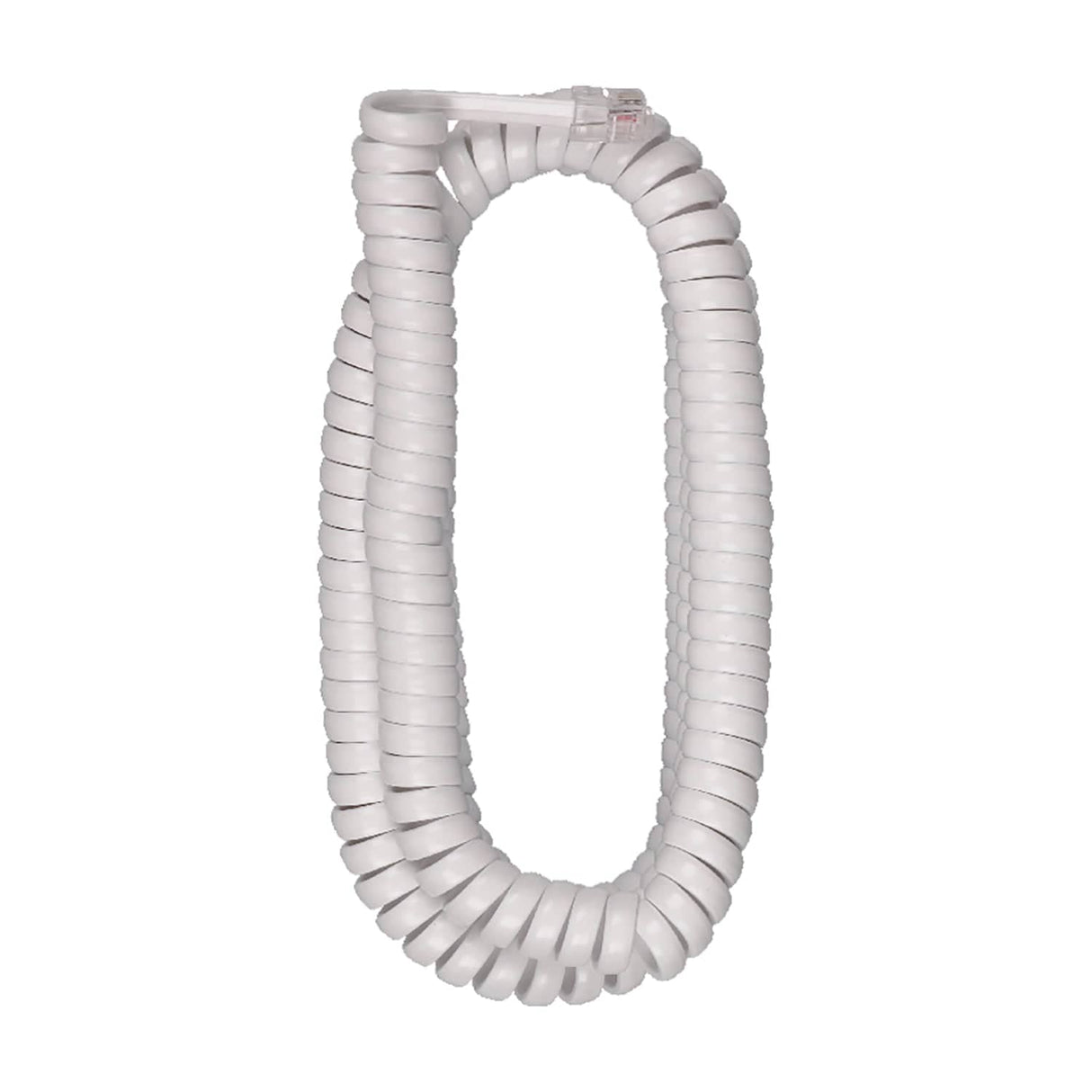 RCA Standard Handset Coil Cord, 25 Ft., White