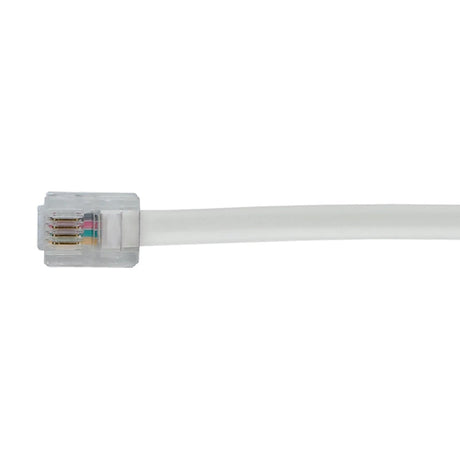 RCA Rounded Phone Line Cord, 50 Ft., White