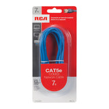 RCA CAT-5E 100-MHz Network Cable, Blue, 7 Ft.