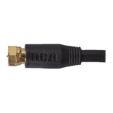 RCA RG6 Coaxial Cable with F-Connectors, 6 Ft., Black