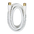 RCA RG6 Coaxial Cable with F-Connectors, 6 Ft., White