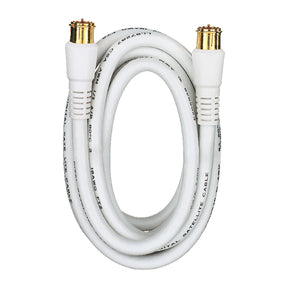 RCA RG6 Coaxial Cable with F-Connectors, 6 Ft., White