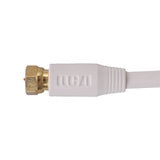 RCA RG6 Coaxial Cable with F-Connectors, 6 Ft., White