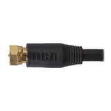 RCA RG6 Coaxial Cable with F-Connectors, 12 Ft., Black
